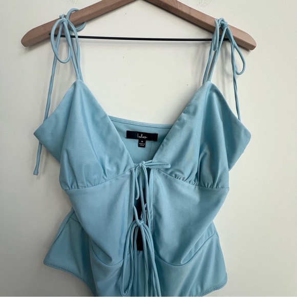 NWT Lulus Sultry for the Night bodysuit Going Out Party Festival Club Date Tie - Picture 7 of 15